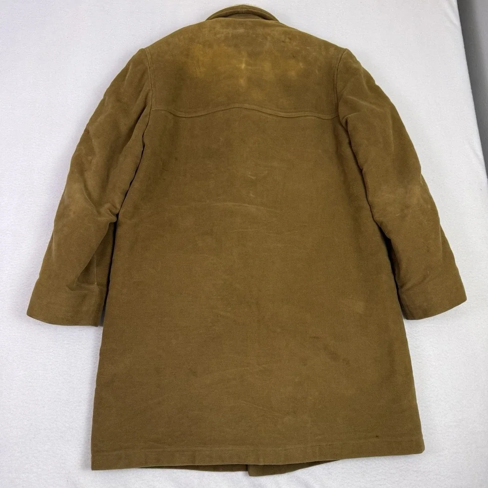 Vintage 60s Zero King Sherpa Lined Corduroy Car Coat Mens 40 Brown Made in USA - Picture 10 of 11